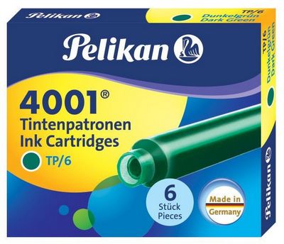 300087  -  Pelikan INK 4001,  (), Dark-Green, 6   