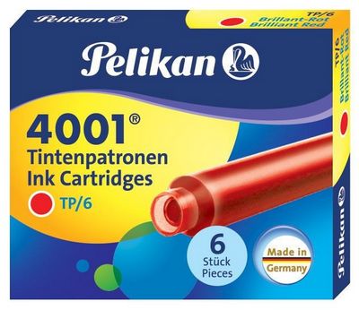 301192  -  Pelikan INK 4001,  (), Brilliant Red, 6   